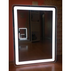 Зеркало с мульти-подсветкой 60х80 с закруглёнными углами